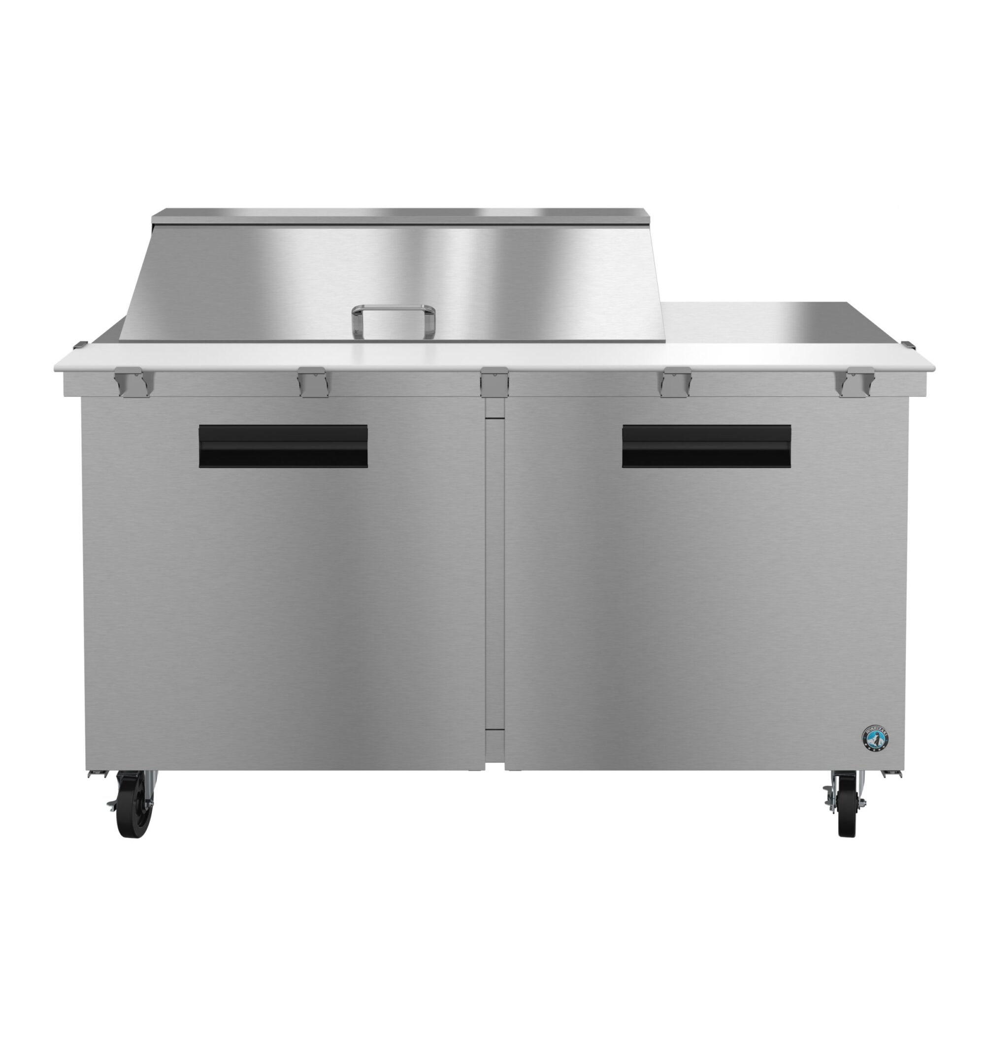 SR60B-18M, Refrigerator, Two Section Mega Top Prep Table