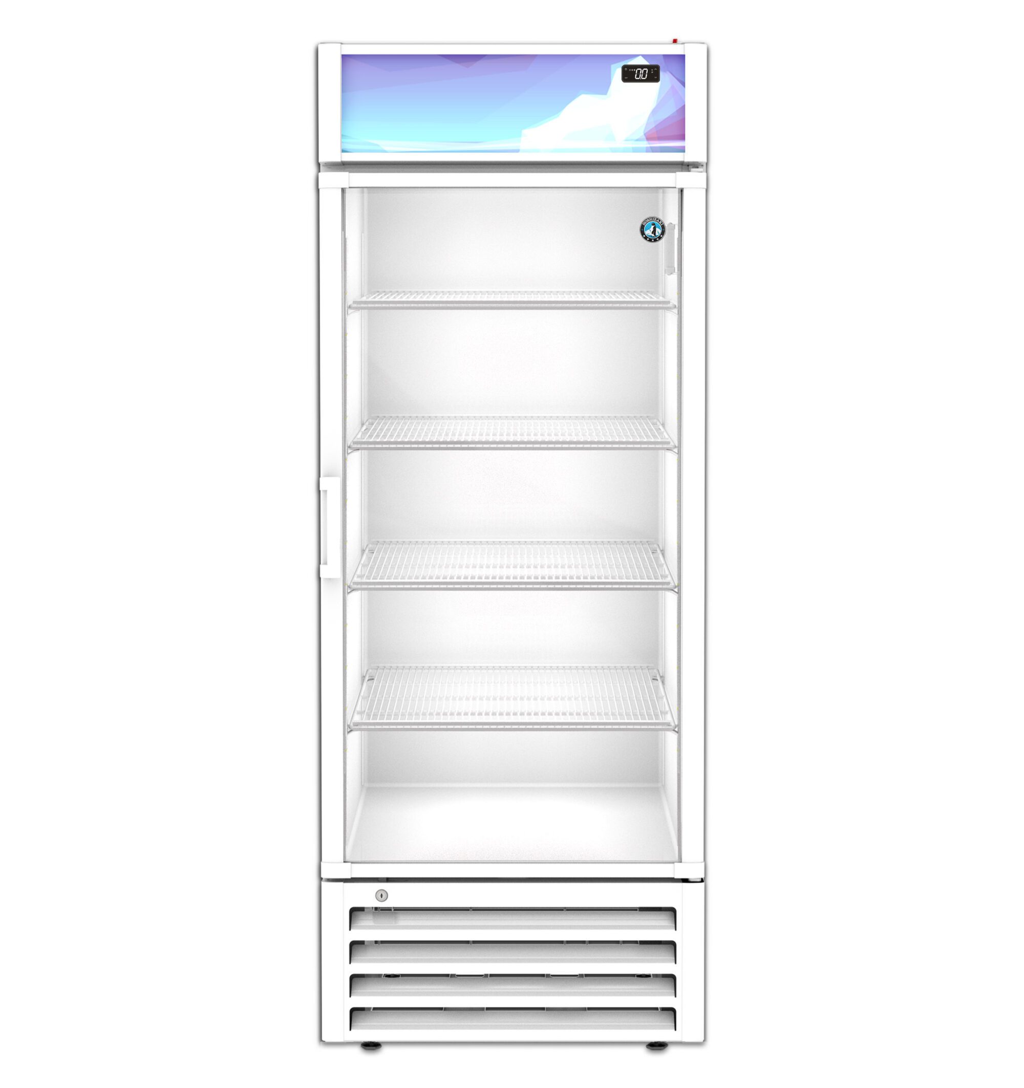 FM-23-HC-WHT, Freezer, Single Section Glass Door Merchandiser - White ...