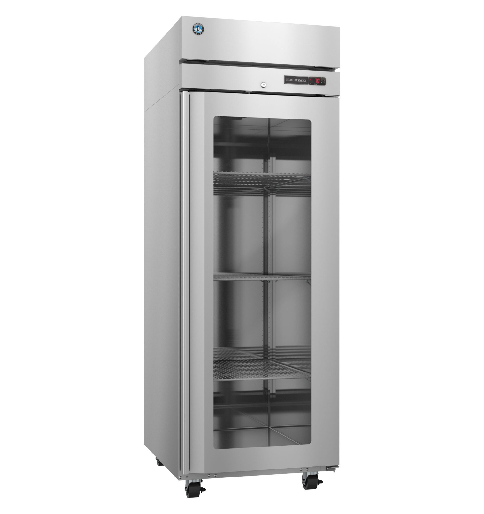 パーティション HC1A-FGE, Heated Cabinet, Single Section Upright, Full Glass Door